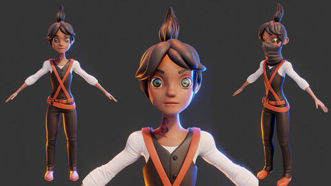 Blender 3D Character Modeling - DiKa Style 4 with Clothes