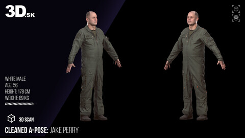 Cleaned 3D Body Scan | Jake Perry Gripen Pilot