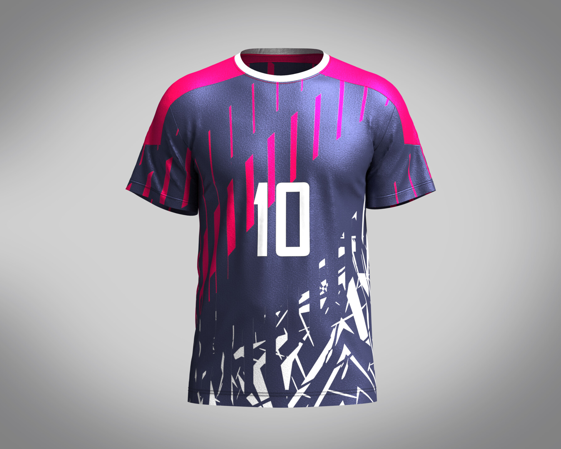 ArtStation - Soccer Dark Blue jersey Player-06