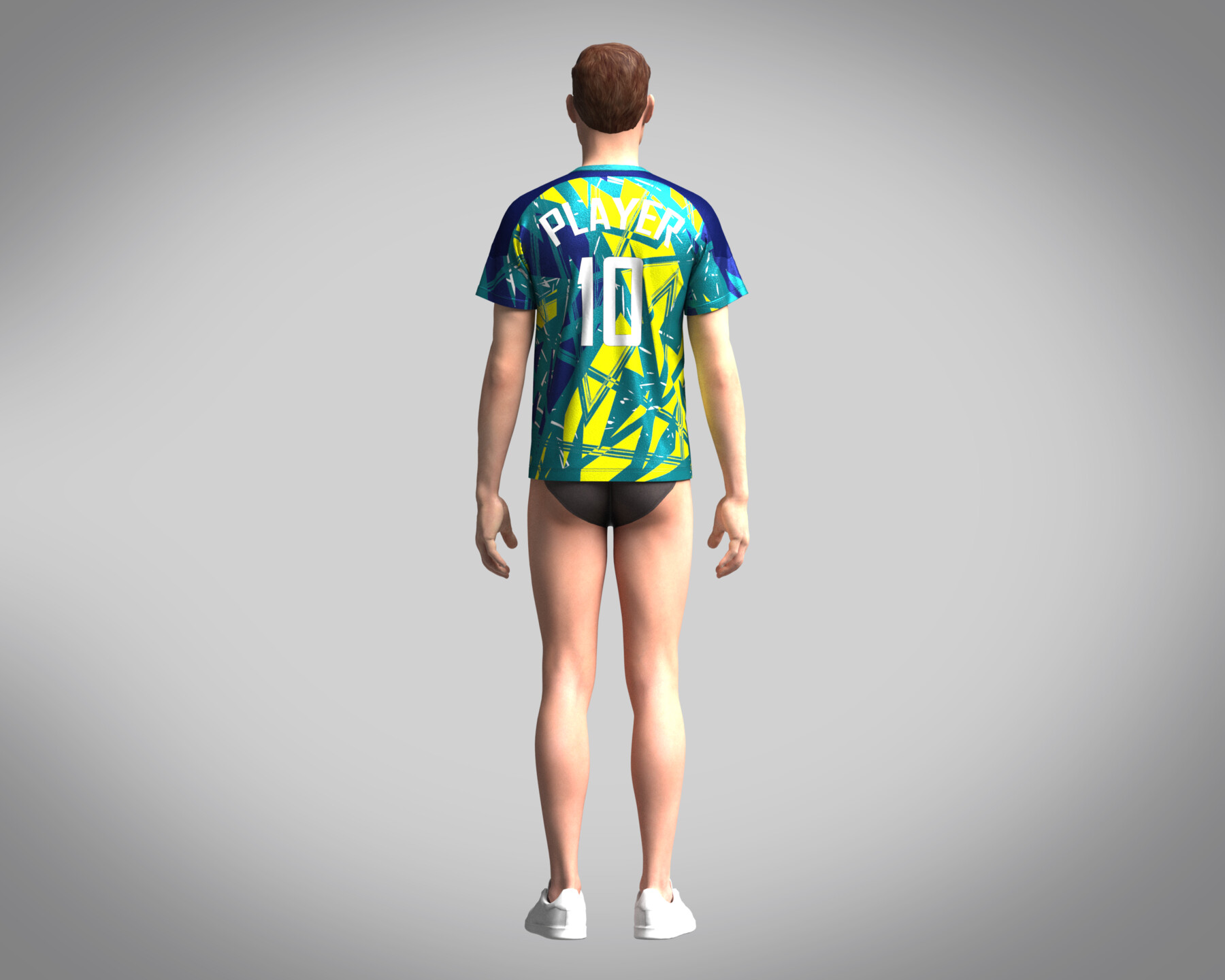 ArtStation - Mens Soccer Multi color Green and yellow Jersey