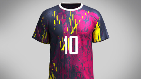 Soccer Purple Jersey Player-10