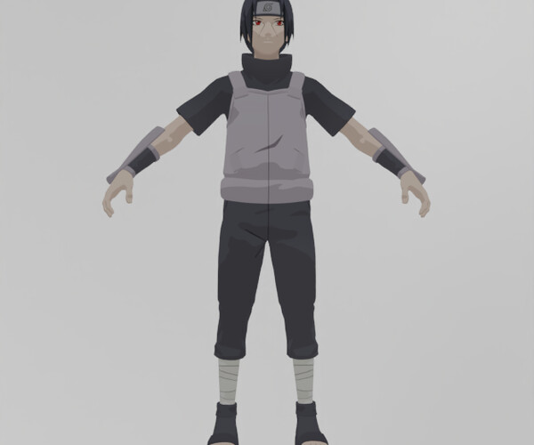 ArtStation - Itachi uchiha Anbu Lowpoly Rigged | Resources