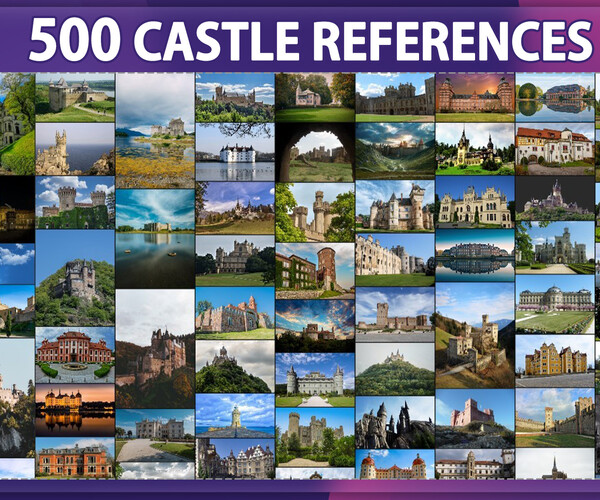 ArtStation - 500 Castle Reference Pack - Vol 1 | Resources