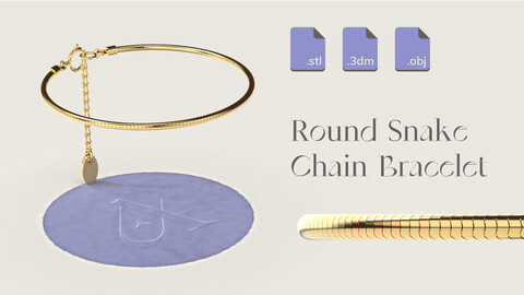 Round Snake chain - Bracelet