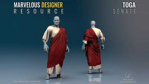 Toga: Senate - Marvelous Designer Resource