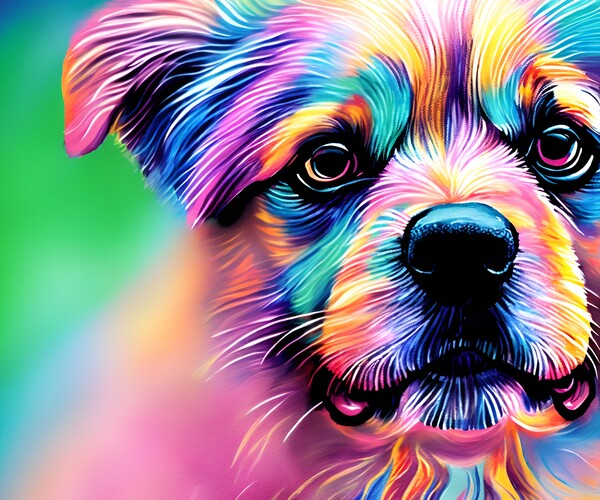 ArtStation - vibrant artistic dogs | Artworks