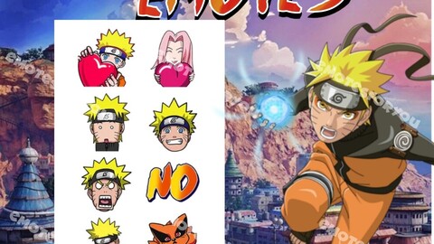 8er Pack Naruto Anime Emotes for Twitch/Discord