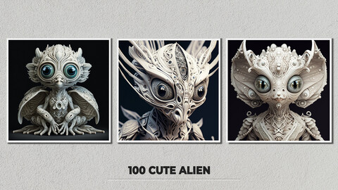 ArtStation - 100 Cute Alien - Free | Artworks