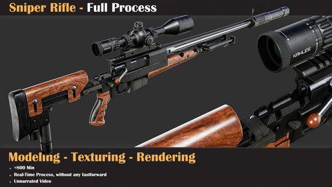 Sniper Rifle - Tutorial Full Process