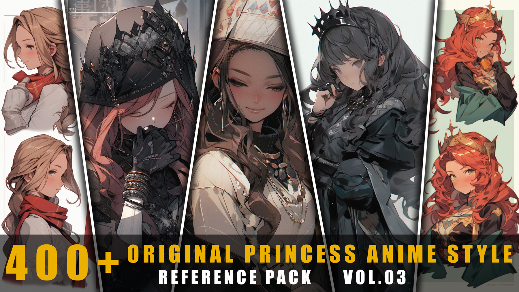 400+ Original Princess Anime Style - References Pack Vol.03