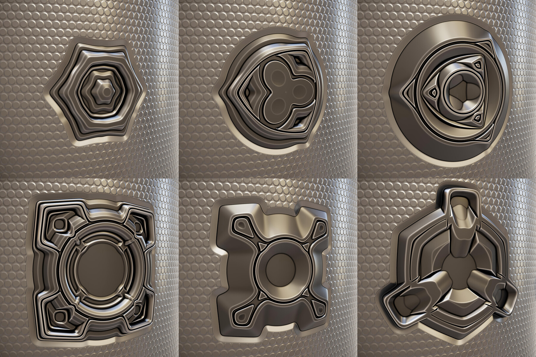 Artstation 25 Hard Surface Decals For Substance Painter Brushes