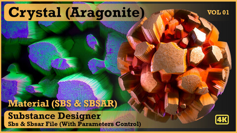 Crystal material (Aragonite) VOL 19 - SBS & Sbsar