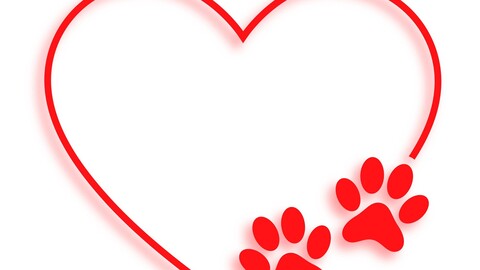 Love Paw Print