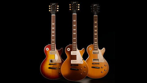 Electronic Guitar Gibson Les Paul -  3D models