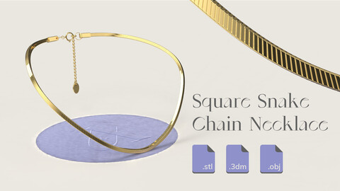 Square Snake - Nacklace