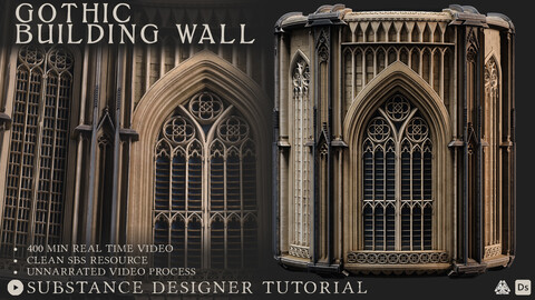 Substance designer tutorial - Gothic building wall