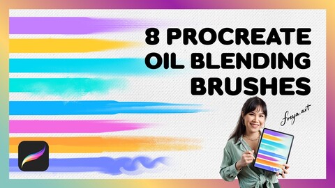 Procreate Skin Blending Brushes | 8 Procreate Oil Blending Brushes