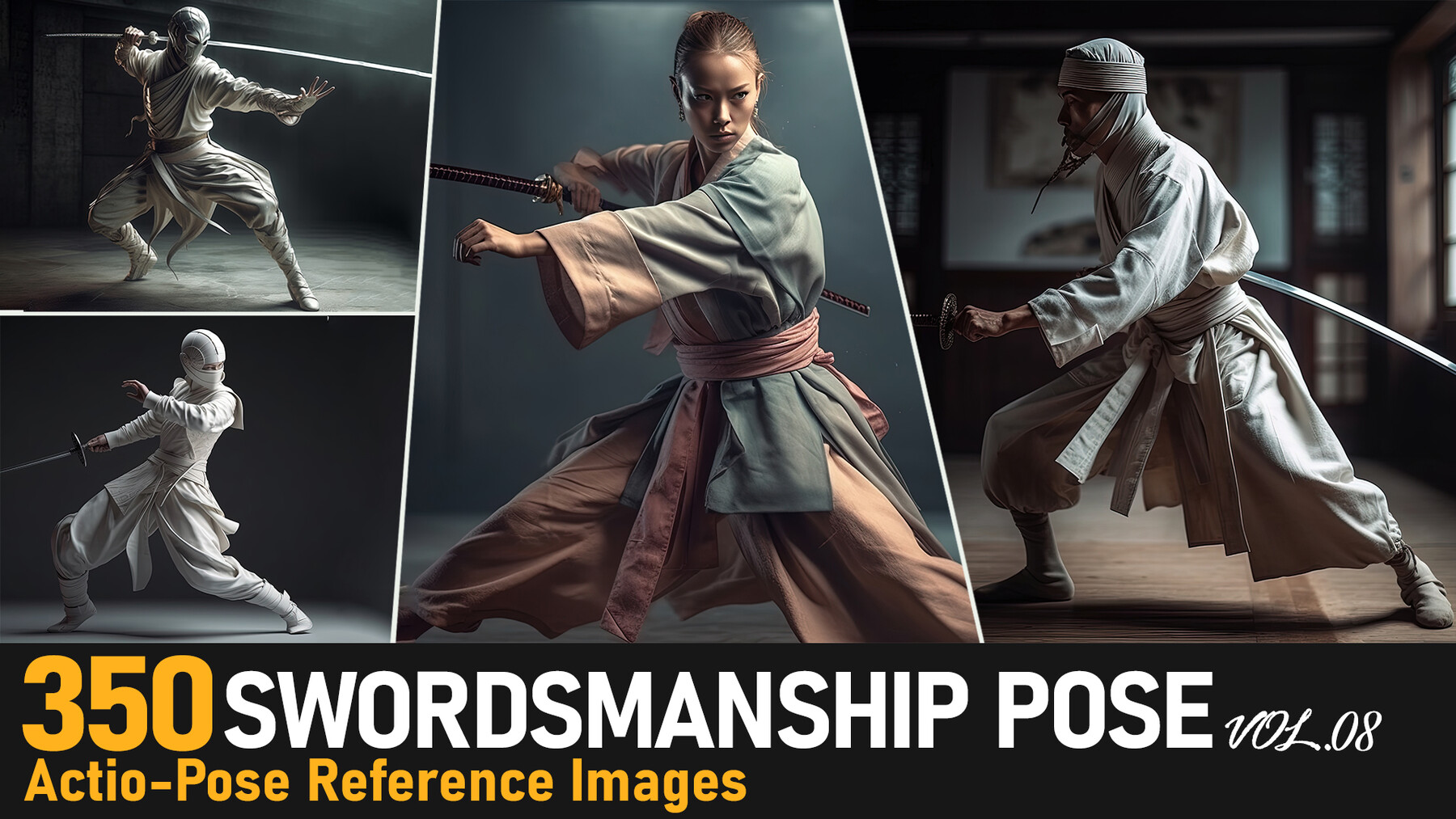 ArtStation   Swordsmanship Pose VOL08|4K Reference Images