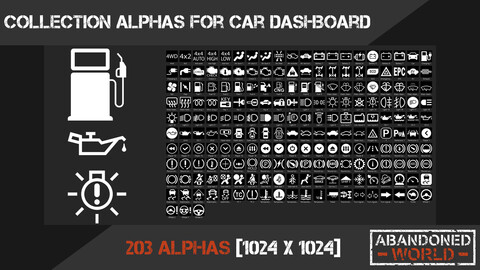 Collection Alphas for Car Dashboard