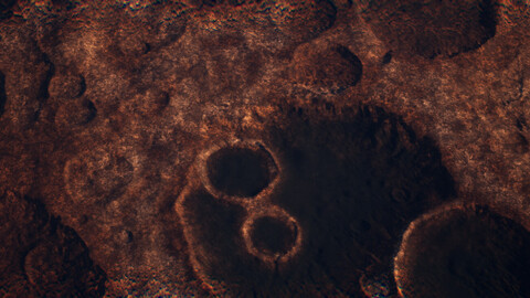 Red Crater Heightmap