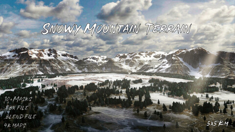 Snow Mountain Terrain 5x5KM