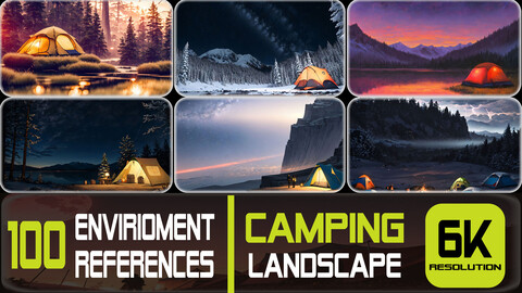 100 Camping Landscape - Environment References | 6K Resolution