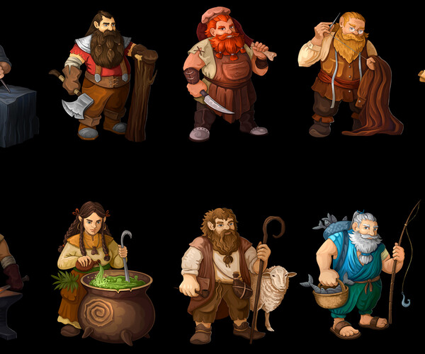 Artstation - Dwarven Artisans 