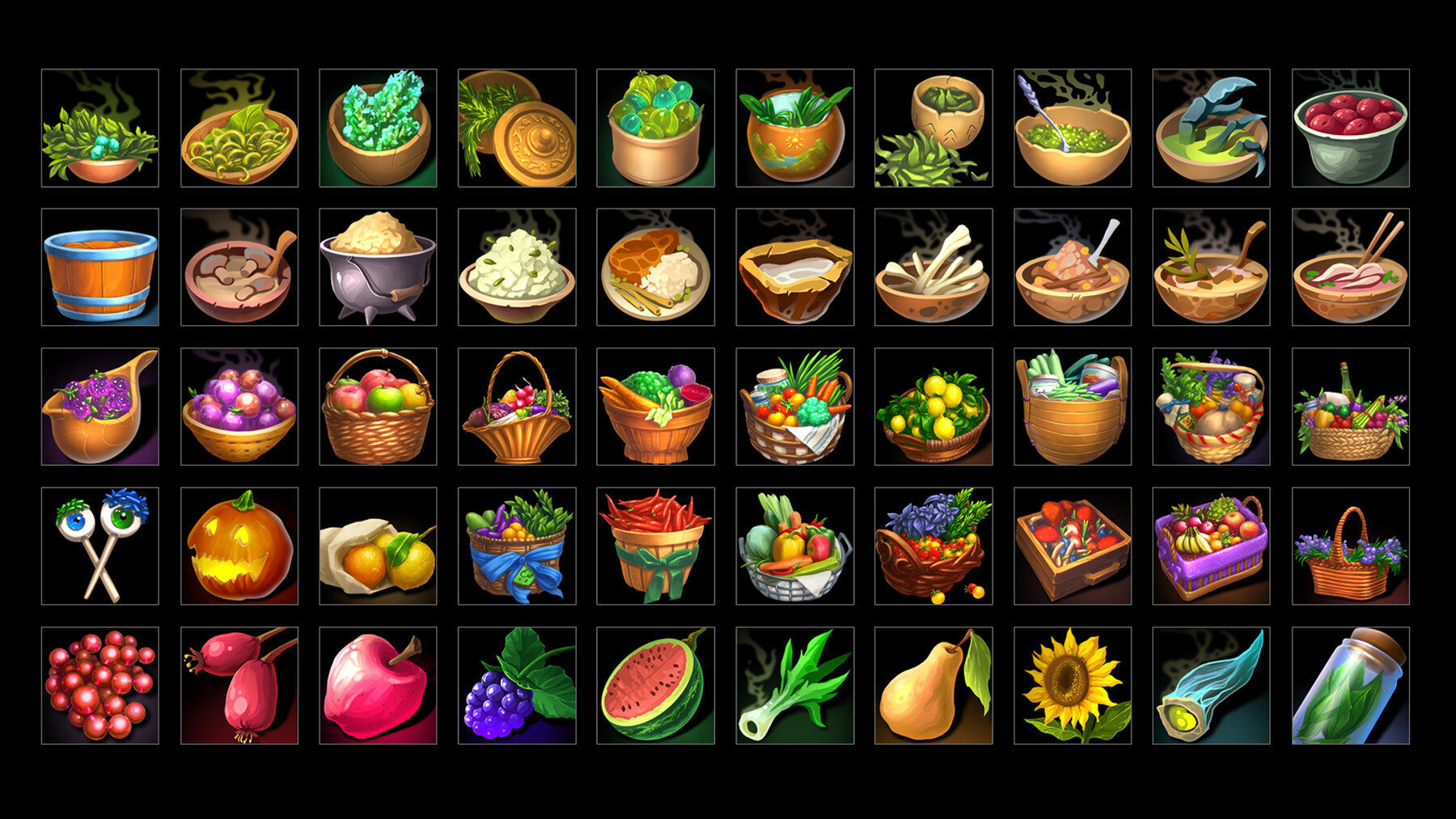 ArtStation - RPG Cooking Icons | Game Assets