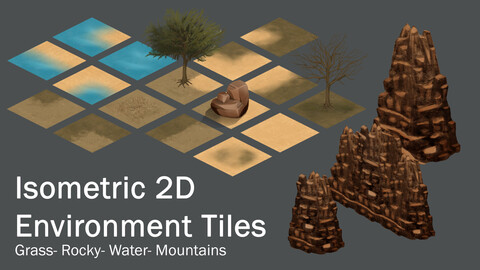 Isometric 2D Environment Tiles