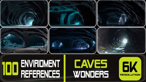 100 Caves Wonders Landscape - Environment References | 6K Resolution