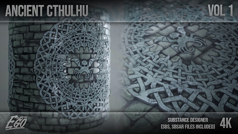 Cthulhu Seamless Material - Substance 3D Designer