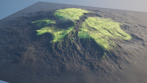 Iceland Hill Heightmap
