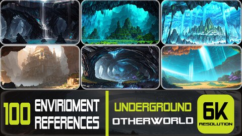 100 Underground Otherworld Landscape - Environment References | 6K Resolution