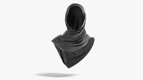 Black Hijab - woman muslim head cover