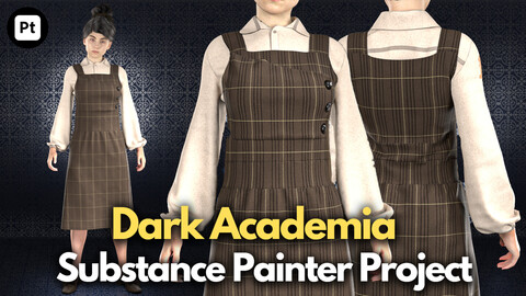 Dark Academia No.1 : Substance Painter Project