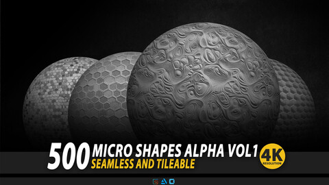 500 Micro shapes Alpha - Vol1