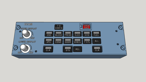 A320 ECAM control panel