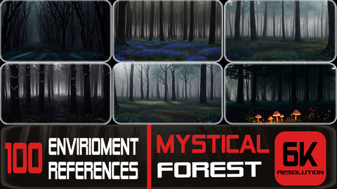 100 Mystical Forest Landscape - Environment References | 6K Resolution