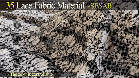 35 Embroidery Laces material  .Sbsar