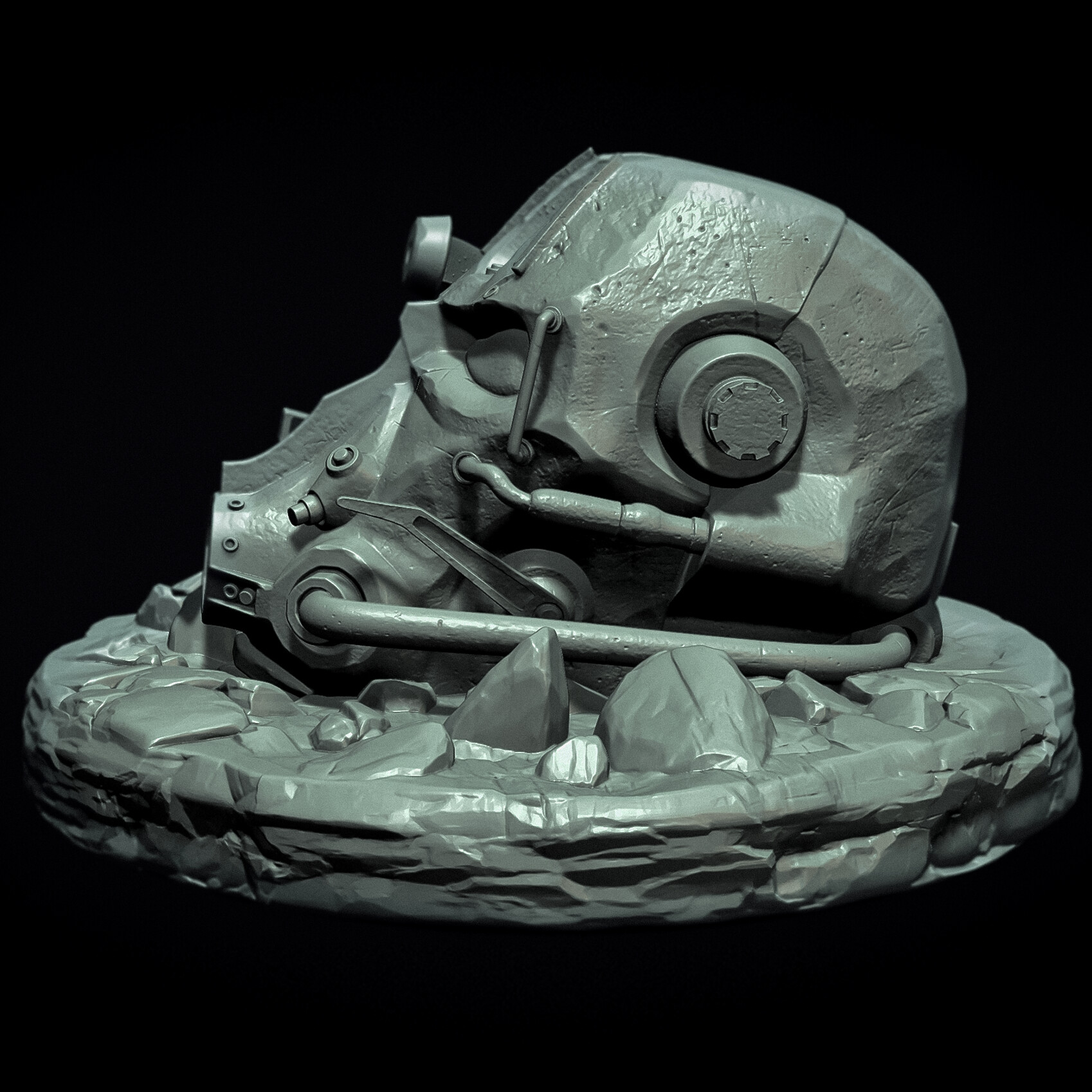 ArtStation - Power Armor T60 Helmet 3DPrint | Resources