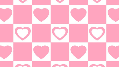 Free Animated overlay [Heart tile] Background/OBS/SLOBS/Youtuber/Streamer/Vtuber Assets