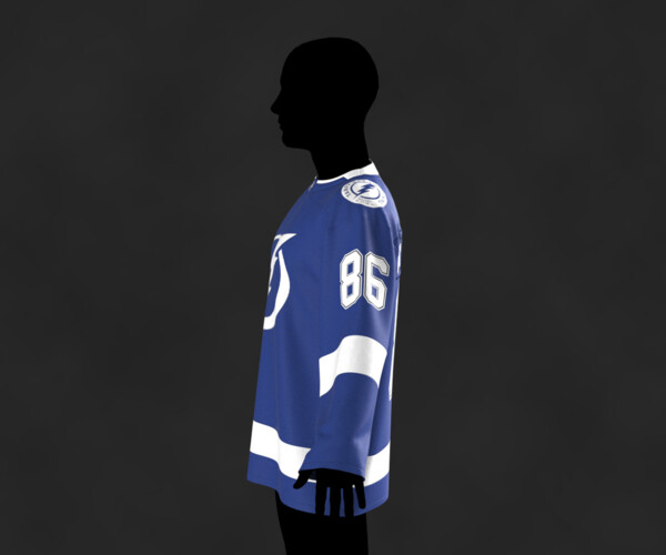 ArtStation - Male Jersey Tampa Bay Lightning OBJ mtl FBX ZPRJ