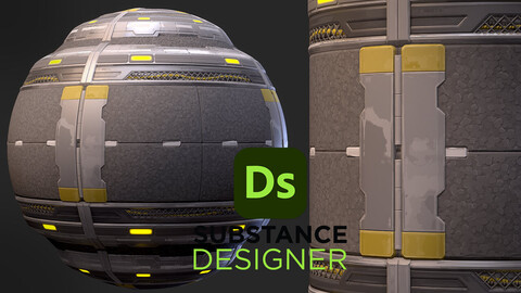 Stylized Sci-Fi Floor - Substance 3D Designer