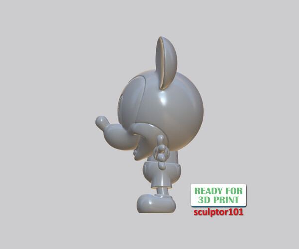 ArtStation - Bandai Mickey Mouse capsule version - symmery pose 3D ...