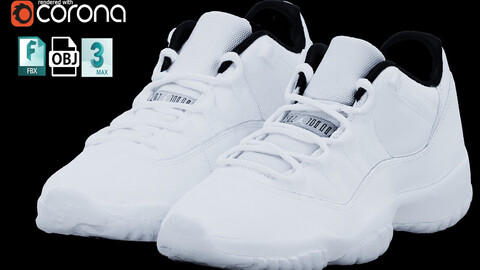 NIKE AIR JORDAN 11 LOW SHOES Low-poly