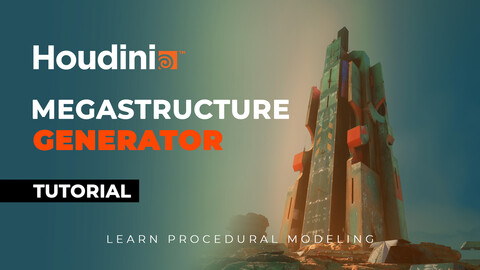 Houdini Tutorial Megastructure Generator [ Procedural Modeling ]