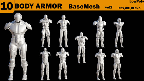 10 BODY ARMOR BASEMESH-vol2