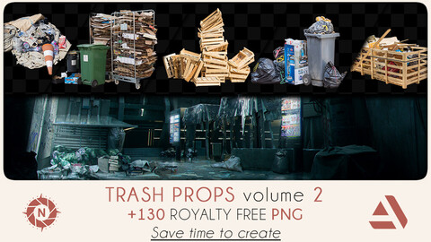 PNG Photo Pack: Trash Props volume 2