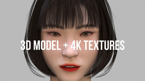 Artstation - 3d Model Korean Girl 