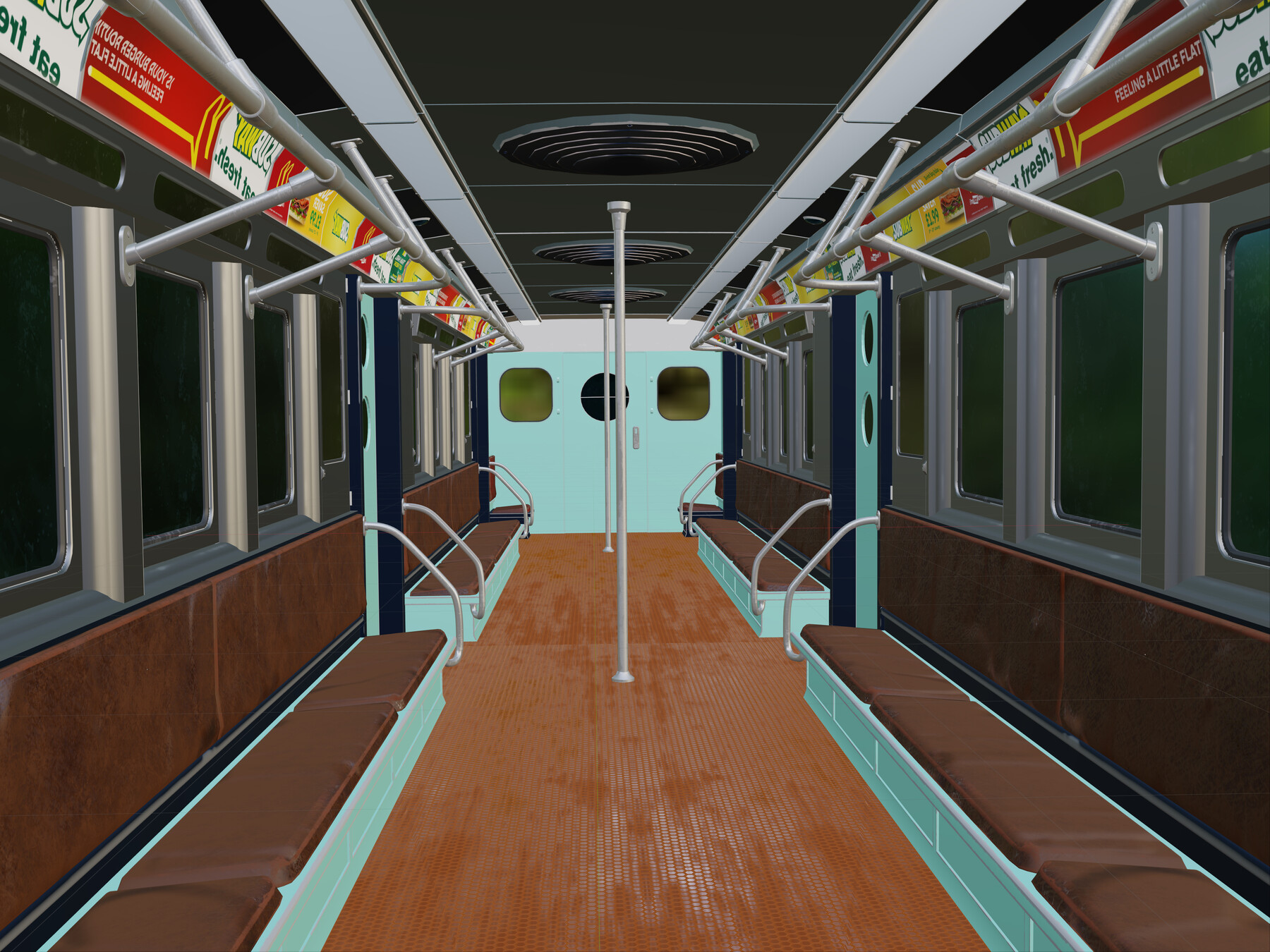 r44 subway car interior